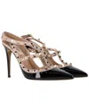 Valentino Women's Leather Rockstud Caged Pump (authentic Pre-loved) In Black