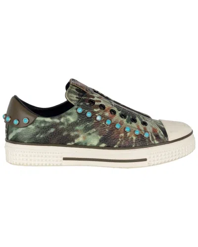 Valentino Garavani Valentino Women's Leather Rockstud Tie-dye Sneaker (authentic Pre-loved) In Multi