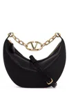 Valentino Small Vlogo Moon Hobo Bag