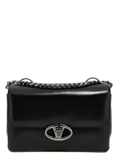 VALENTINO GARAVANI WOMEN'S LEATHER SMALL VLOGO SHOULDER BAG