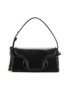 Valentino Toile Iconographe Le Grand Deuxieme Leather Shoulder Bag In Black