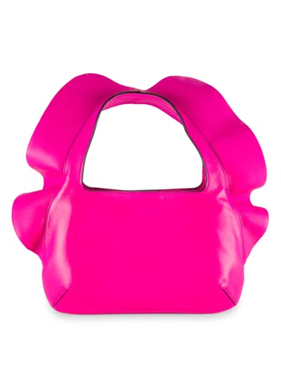 Valentino Garavani Women's Leather Top Handle Bag In Fuchsia