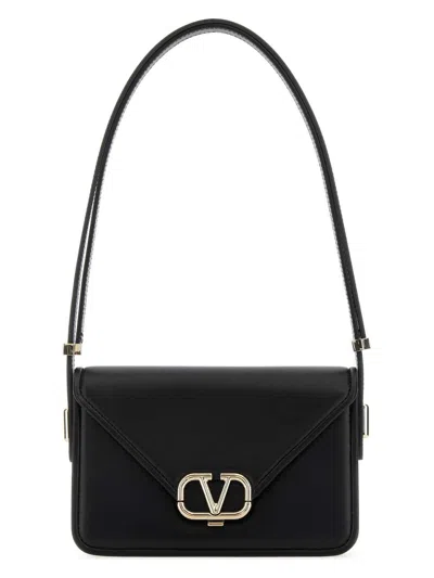 Valentino Garavani Women's Leather Vlogo Crossbody Bag In Black