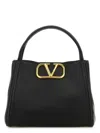 Valentino Black Leather Vlogo Handbag