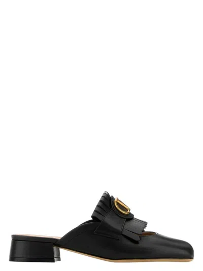 Valentino Garavani Women's Leather Vlogo Mules