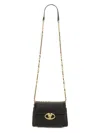 Valentino Garavani Black Leather Vlogo Shoulder Bag