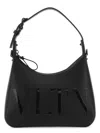 Valentino Garavani Black Leather Vltn Handbag