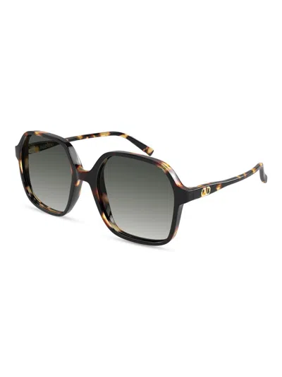 Valentino Women's Light 58mm Square Sunglasses In Brown