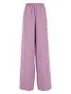 Valentino Elastic Wide Leg Trousers In Purple