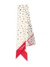 Valentino Scarf Bandeau Little Stars Starry In Silk In Neutral