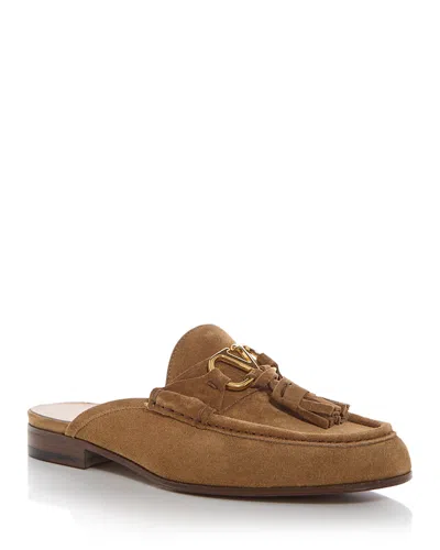 Valentino Garavani Women's Loafer Mules In Brown