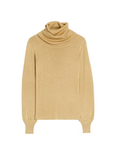 Valentino Women's Lurex Sweater In Gold