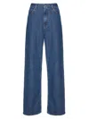 Valentino Blue Medio Denim Trousers Woman Denim 28 In Denim