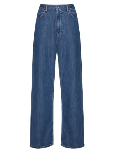 VALENTINO WOMEN'S MEDIO DENIM PANTS