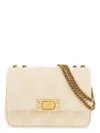 Valentino Quilted Shoulder Bag Butter White With Golden Chain In White