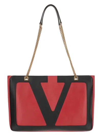 VALENTINO GARAVANI WOMEN'S MEDIUM VIVA SUPERSTAR BAG RED/BLACK | 7W2B0R13PTJ COLOR AKV