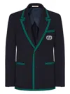 Valentino Women's Midnight Stretch Cotton Blend Blazer