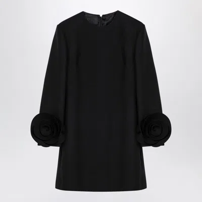 VALENTINO WOMEN'S MINI DRESS WITH ROSE APPLIQUÃ©