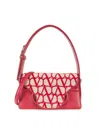Valentino Women's Monogram Leather Shoulder Bag In Multi