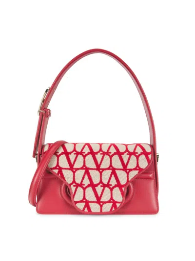 Valentino Garavani Women's Monogram Leather Shoulder Bag In Multi