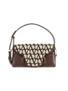 Valentino Women's Monogram Two Way Top Handle Bag In Brown