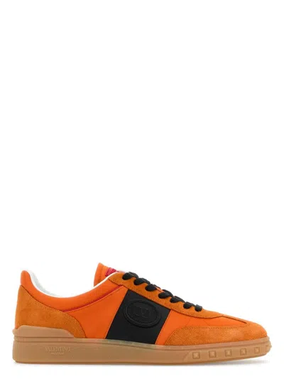 VALENTINO GARAVANI WOMEN'S MULTICOLOR SUEDE AND FABRIC UPVILLAGE SNEAKERS | SIZE 44.5 | 6Y2S0H77MBM COLOR RJ4