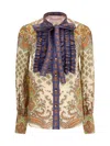 Valentino Garavani Printed Muslin Shirt In Multicolor