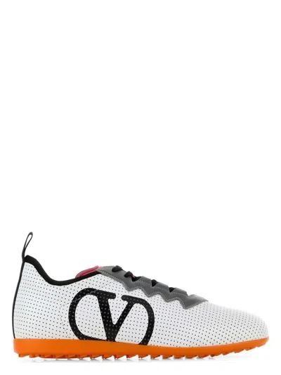 VALENTINO GARAVANI WOMEN'S NAPPA LEATHER CHROMATHON SNEAKERS