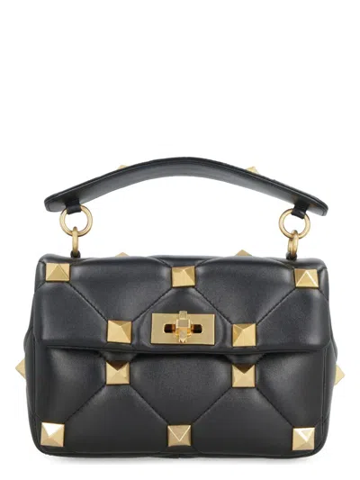 VALENTINO GARAVANI WOMEN'S NAPPA LEATHER MEDIUM ROMAN STUD HANDBAG
