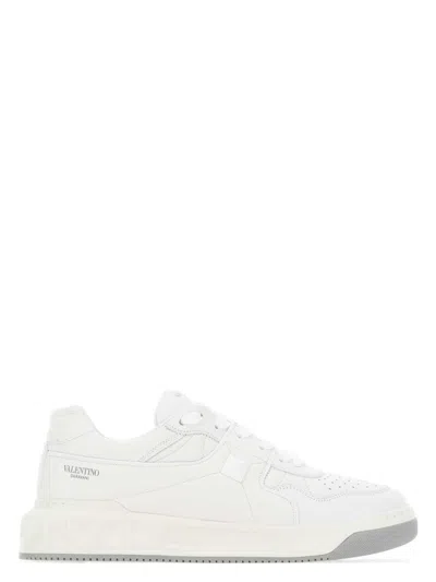VALENTINO GARAVANI WOMEN'S NAPPA LEATHER ONE STUD SNEAKERS