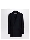 Valentino Women's Navy Double-breasted Jacket Toile Iconographe