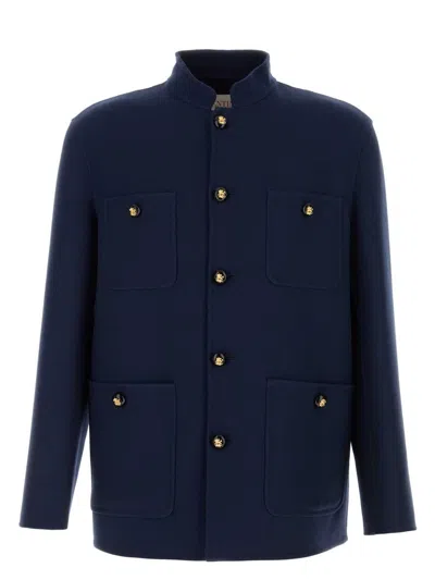 Valentino Women's Navy Wool Blend Jacket
