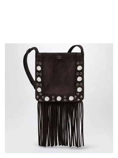 VALENTINO GARAVANI WOMEN'S NELLCÃ´TE SUEDE BAG WITH FRINGES AND STUDS
