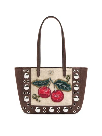 Valentino Garavani Women's Nellcote Mini Embroidered Tote Shopping Bag In Multi