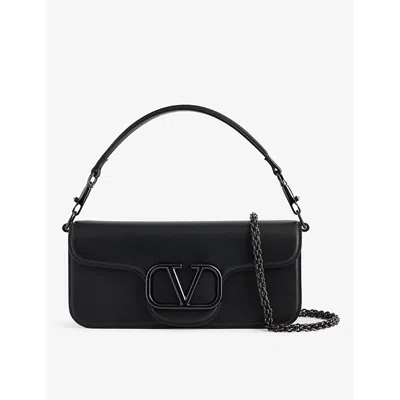 Valentino Garavani Valentino Womens Nero Loco Leather Shoulder Bag