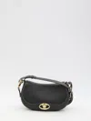 Valentino Ohval Small Shoulder Bag In Black
