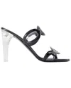 Valentino Chain Transparent-heel Leather Sandal In Multi