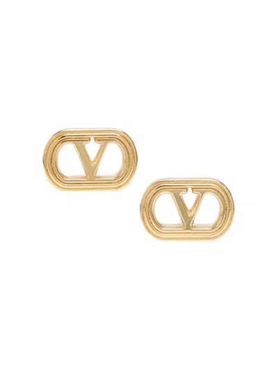 Valentino Garavani Women's Ovalette Metal Earrings In Gold