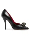 Valentino Garavani Panthea Goatskin Pumps 105mm Woman Black In Multi