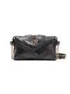 Valentino Garavani Panthea Small Shoulder In Nappa Leather With Chevron Pattern Bags In Black
