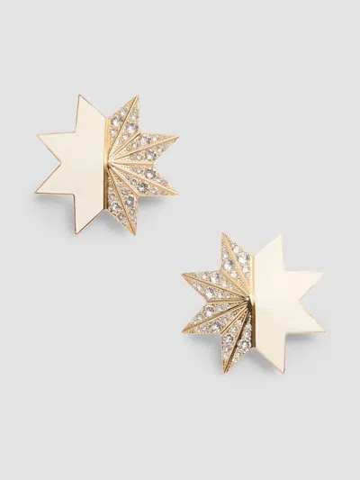 VALENTINO GARAVANI WOMEN'S PAS PLUS EARRINGS IN METAL, ENAMEL AND SWAROVSKI CRYSTALS