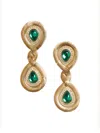 Valentino Gold-tone Crystal Earrings In Gold