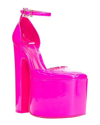 Pre-owned Valentino Garavani Valentino Women's Patent Leather Discobox Patent Platform Ankle Strap Heel (authentic Pre-loved)