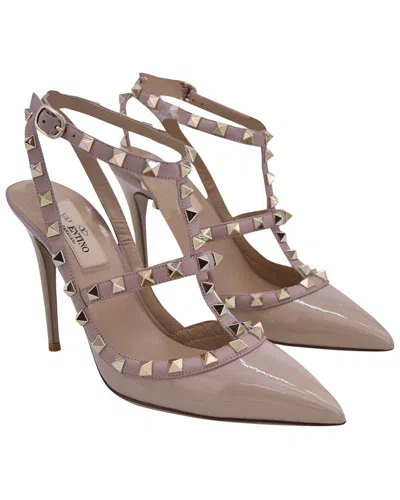 Valentino Garavani Valentino Women's Patent Leather Rockstud Sandal (authentic Pre-loved) In Multi