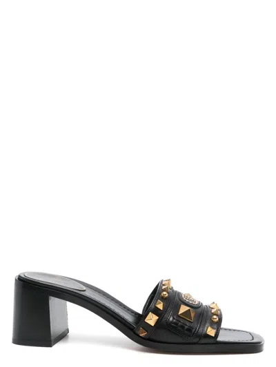 VALENTINO GARAVANI WOMEN'S PLASTER CASTER LEATHER MULES