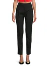 Valentino Women's Pleated Front Wool Blend Pants In Nero