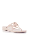 Valentino Garavani Summer Vlogo Signature Thong Sandals In Rose Quart