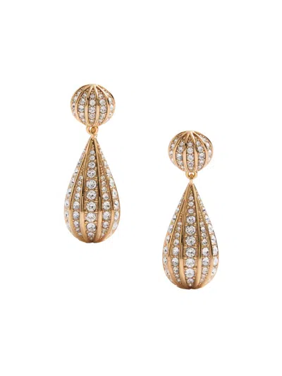 Valentino Garavani Women's Poetiques Des Gouttes Metal And Swarovski Crystal Earrings In Gold