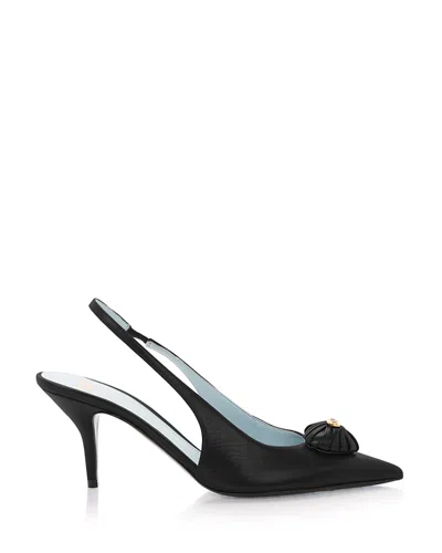 Valentino Garavani Women's Pointed Slingback Pumps In Black