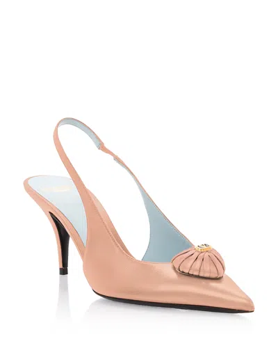 Valentino Garavani Women's Pointed Slingback Pumps In Pink